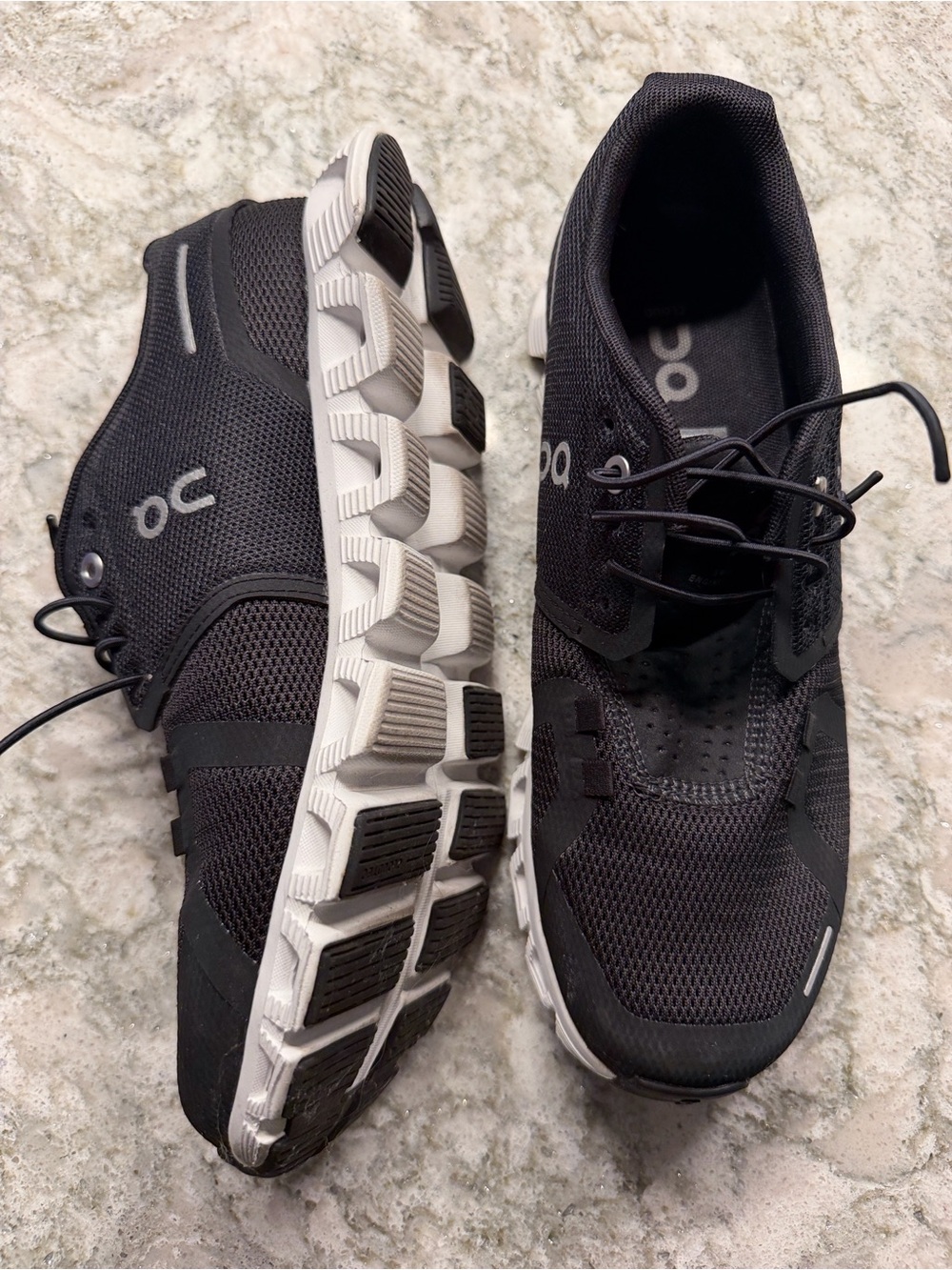 On Running Women’s Athletic Cloud Shoes - Black and White